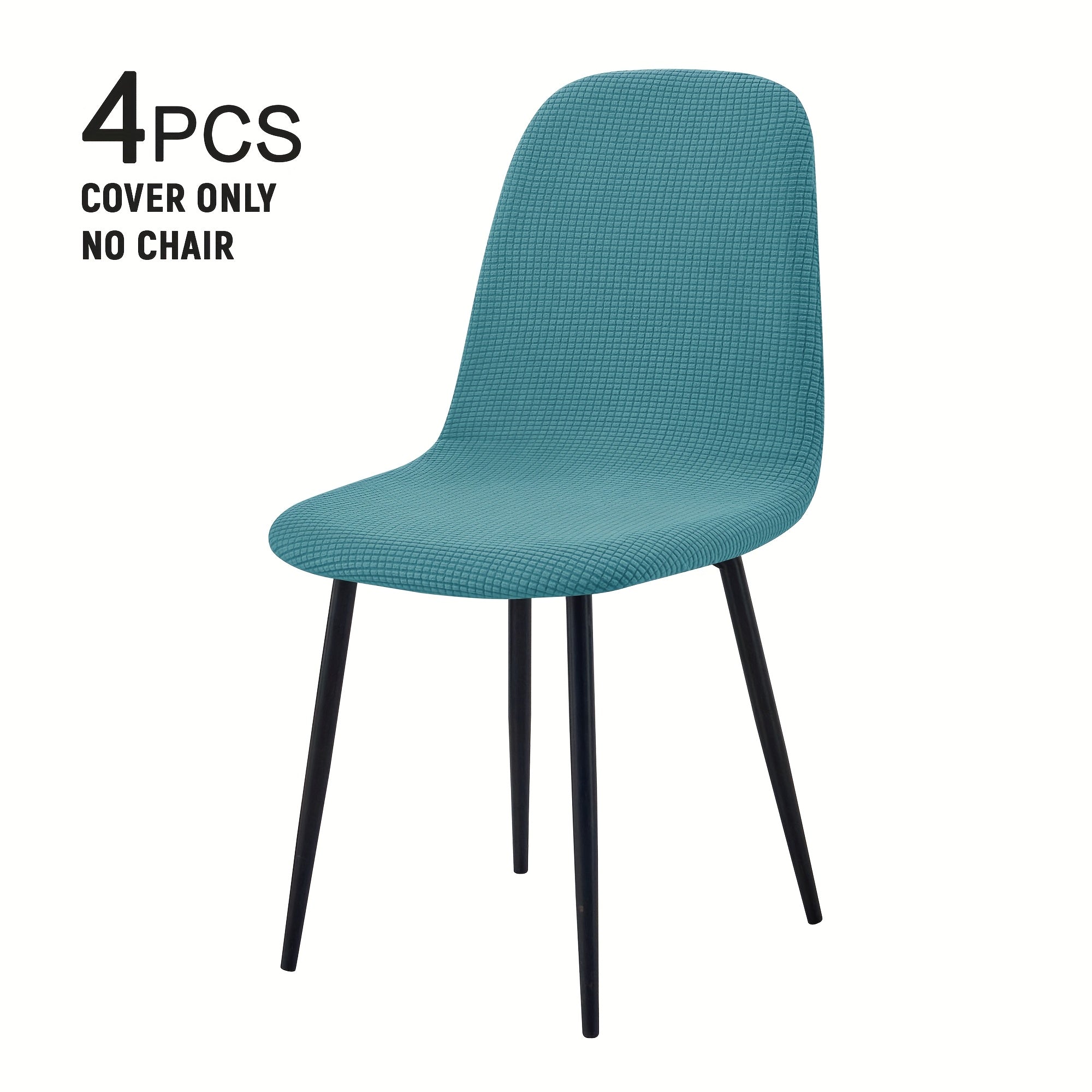Modern Chair Covers 4\u002F6pcs Modern Elastic Dining Chair Covers | Shell, Casual Armless Sofa Covers for Kitchen, Office, Dining Room, Living Room