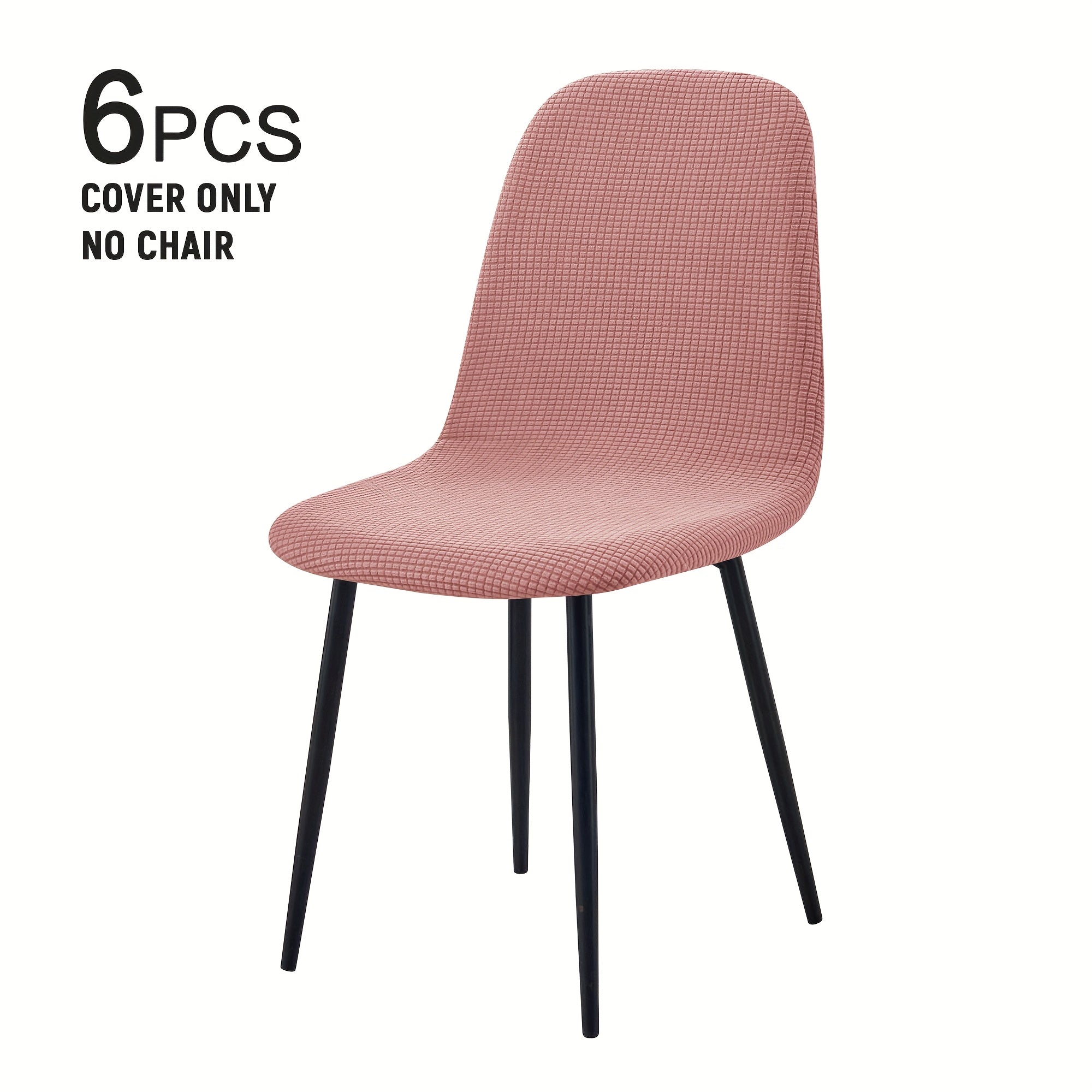 Modern Chair Covers 4\u002F6pcs Modern Elastic Dining Chair Covers | Shell, Casual Armless Sofa Covers for Kitchen, Office, Dining Room, Living Room
