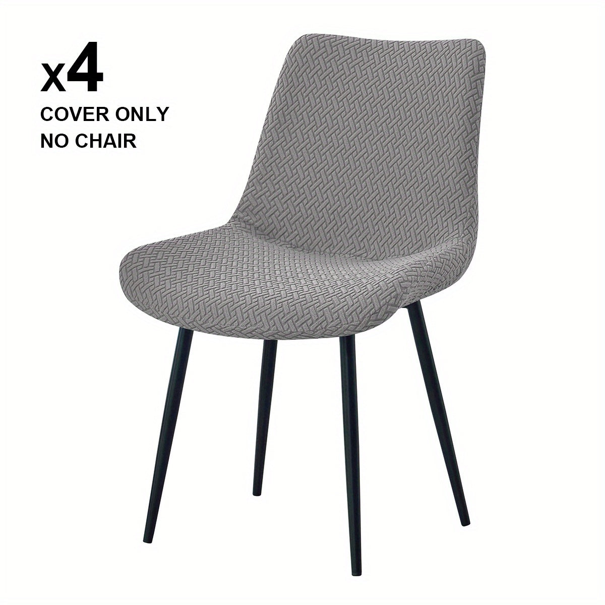 T-Type • Jacquard • Curved Concave Back • Chair Cover