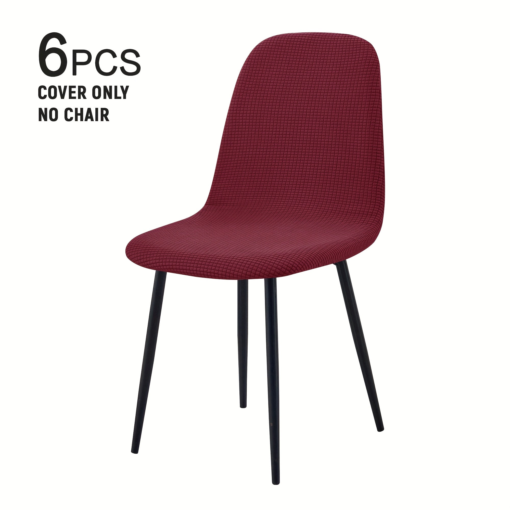 Modern Chair Covers 4\u002F6pcs Modern Elastic Dining Chair Covers | Shell, Casual Armless Sofa Covers for Kitchen, Office, Dining Room, Living Room