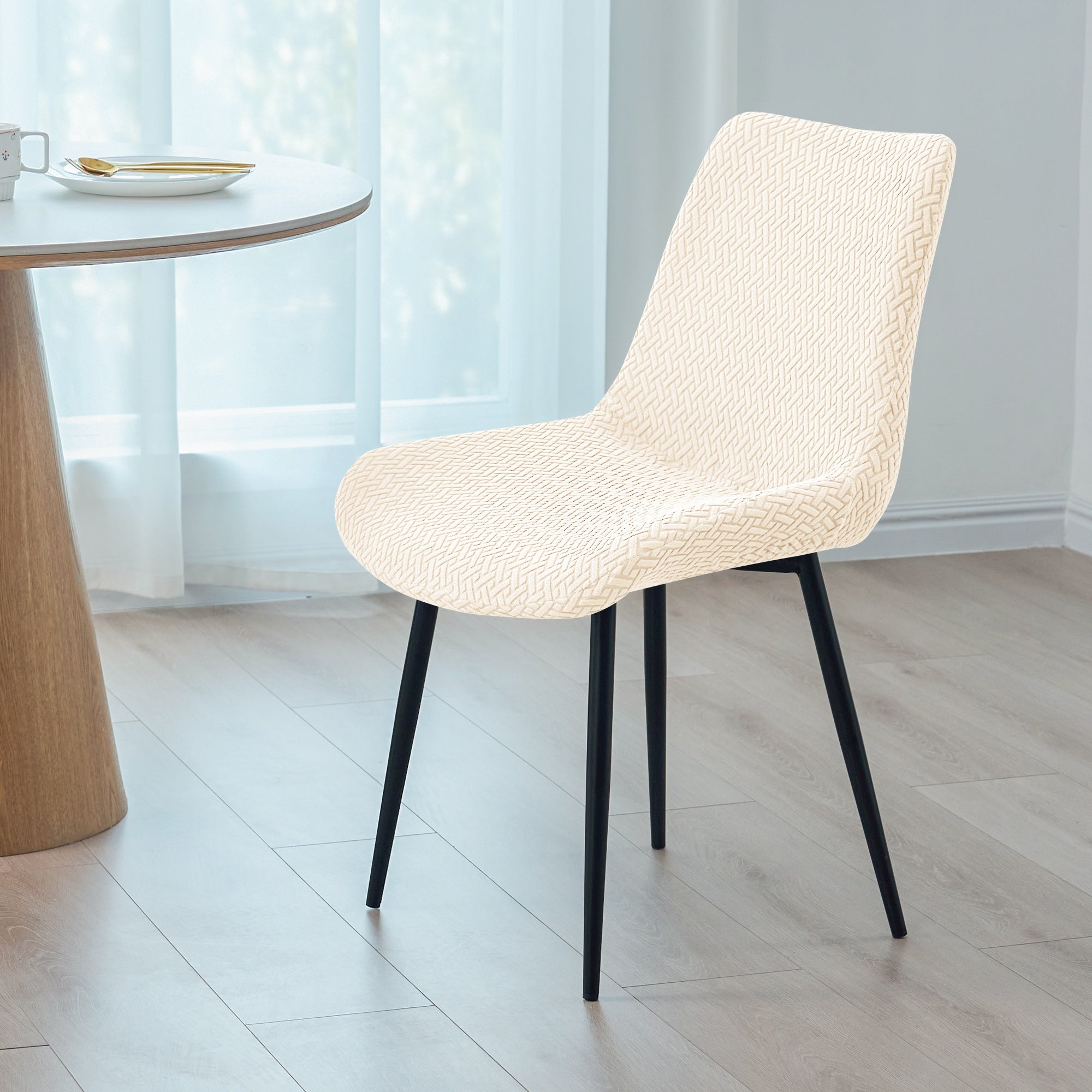 T-Type • Jacquard • Curved Concave Back • Chair Cover