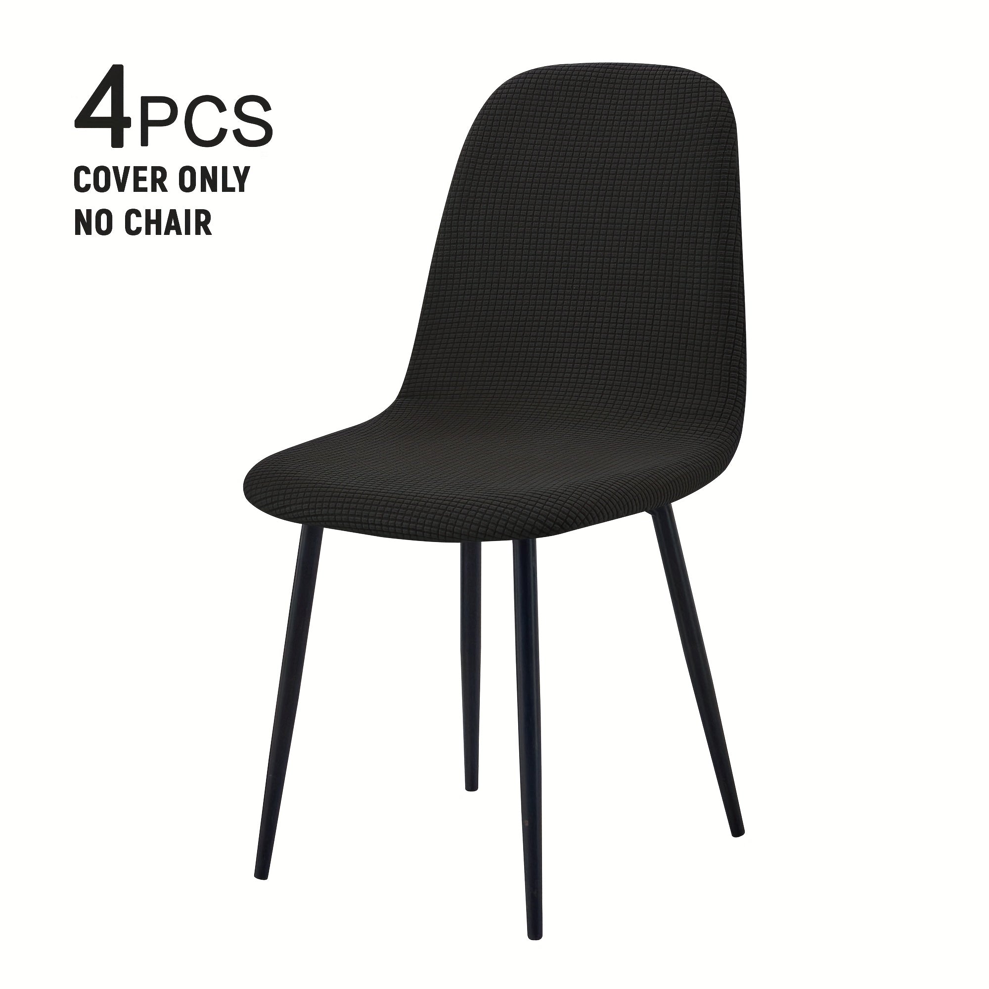 Modern Chair Covers 4\u002F6pcs Modern Elastic Dining Chair Covers | Shell, Casual Armless Sofa Covers for Kitchen, Office, Dining Room, Living Room