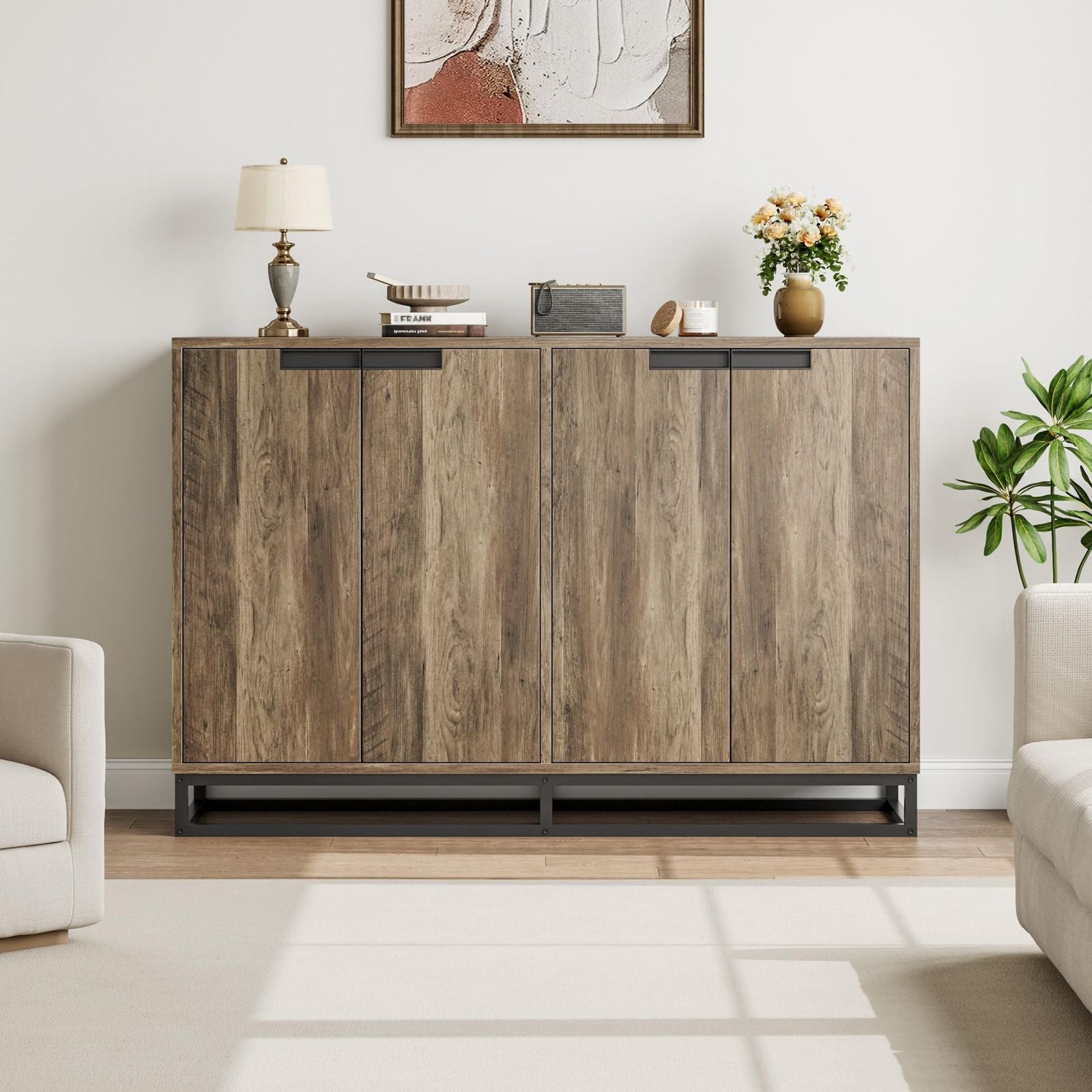 Modern Mediterranean Metal Buffet Cabinet 55\