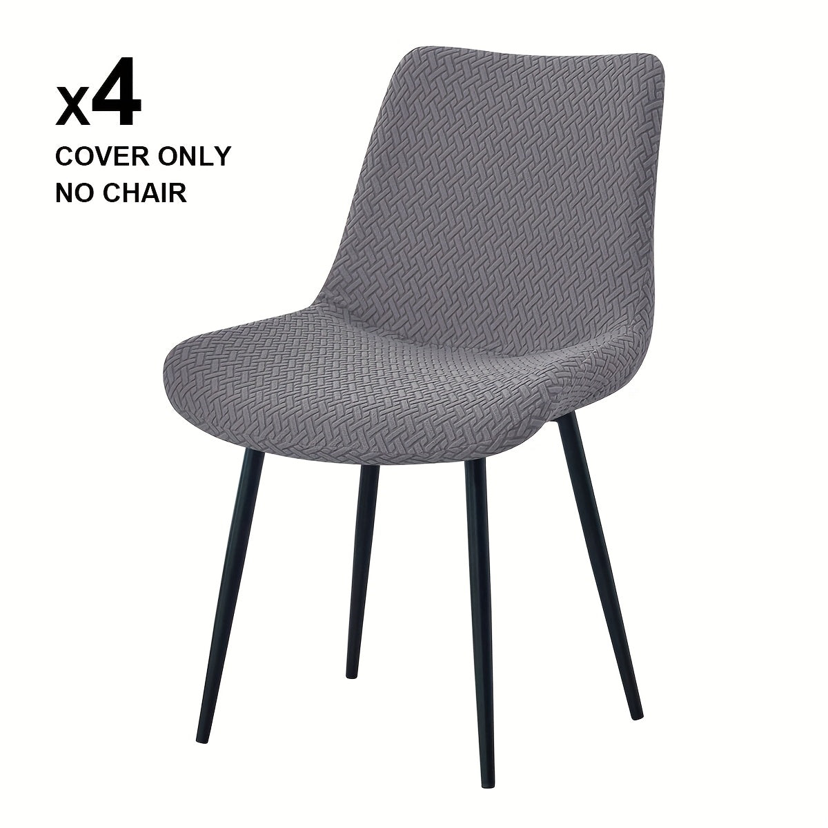 T-Type • Jacquard • Curved Concave Back • Chair Cover