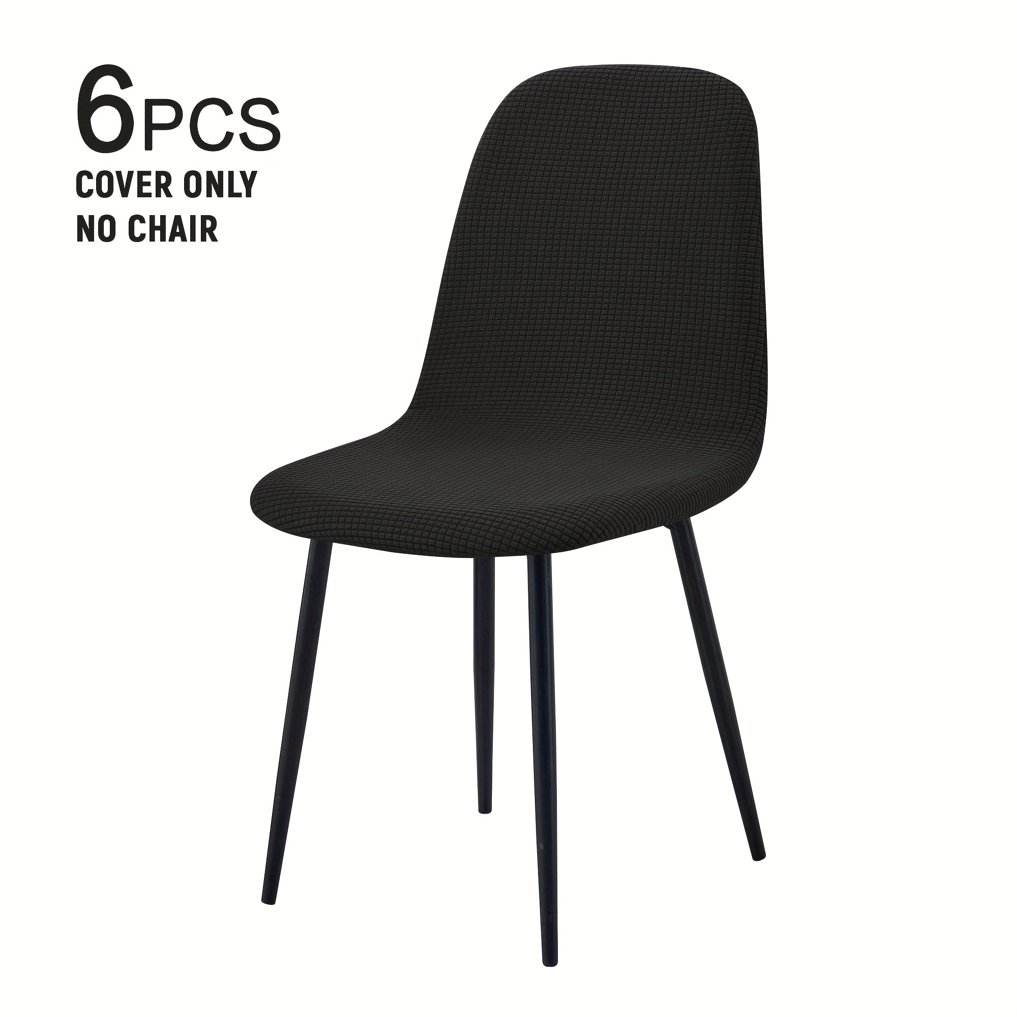 Modern Chair Covers 4\u002F6pcs Modern Elastic Dining Chair Covers | Shell, Casual Armless Sofa Covers for Kitchen, Office, Dining Room, Living Room