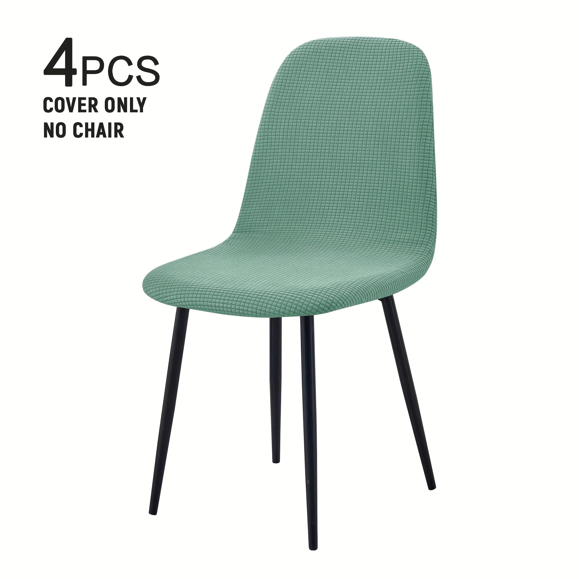 Modern Chair Covers 4\u002F6pcs Modern Elastic Dining Chair Covers | Shell, Casual Armless Sofa Covers for Kitchen, Office, Dining Room, Living Room