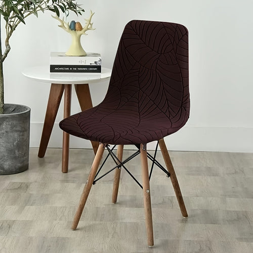 1pc\u002F4pcs Elastic Stretch Chair Covers Suitable for Dining Table Chairs, Nordic Modern -Shaped Backrest Cover with Elastic Closure, Machine Washable Suitable for Home, Hotel, Restaurant Furniture - Fit for Most Chairs