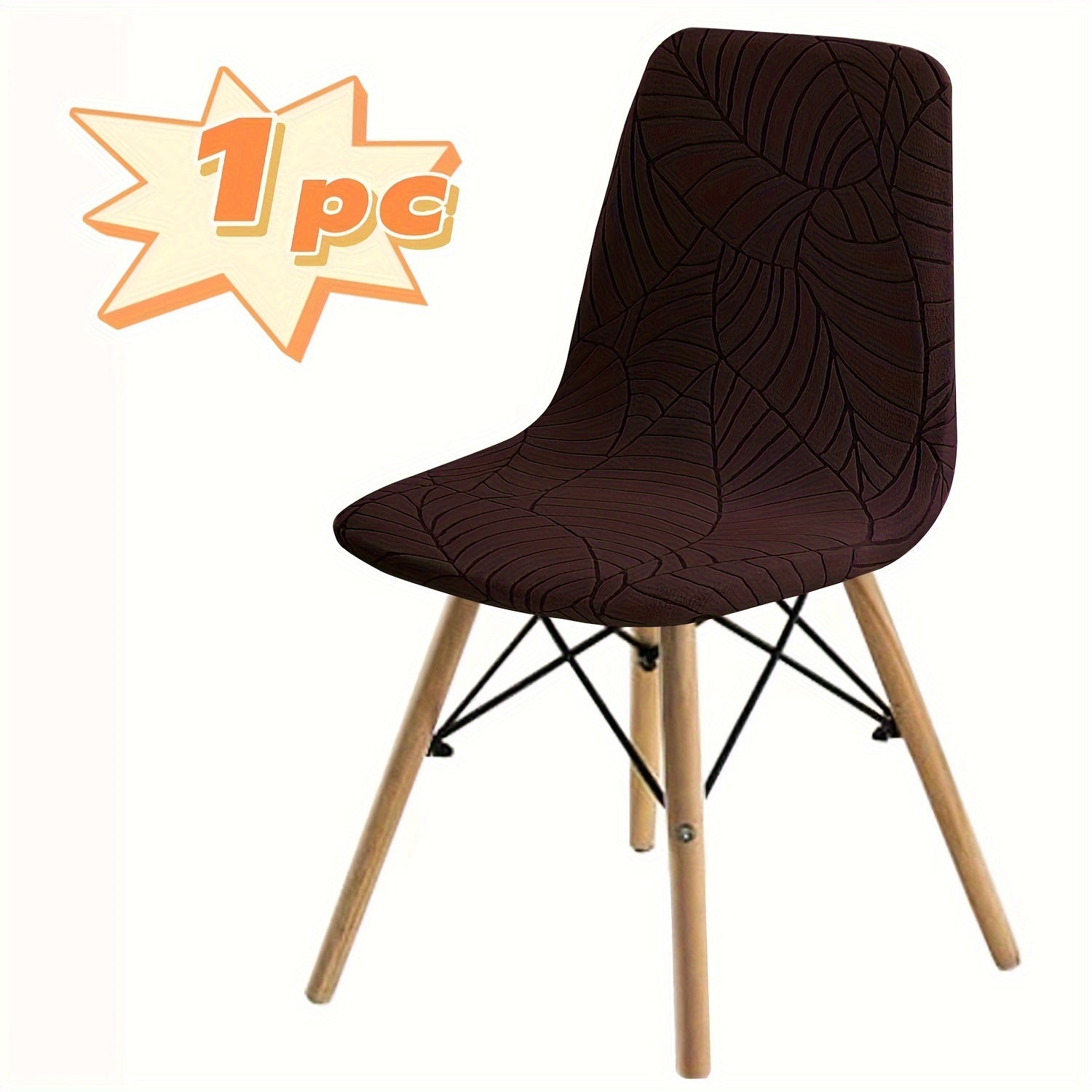 1pc\u002F4pcs Elastic Stretch Chair Covers Suitable for Dining Table Chairs, Nordic Modern -Shaped Backrest Cover with Elastic Closure, Machine Washable Suitable for Home, Hotel, Restaurant Furniture - Fit for Most Chairs