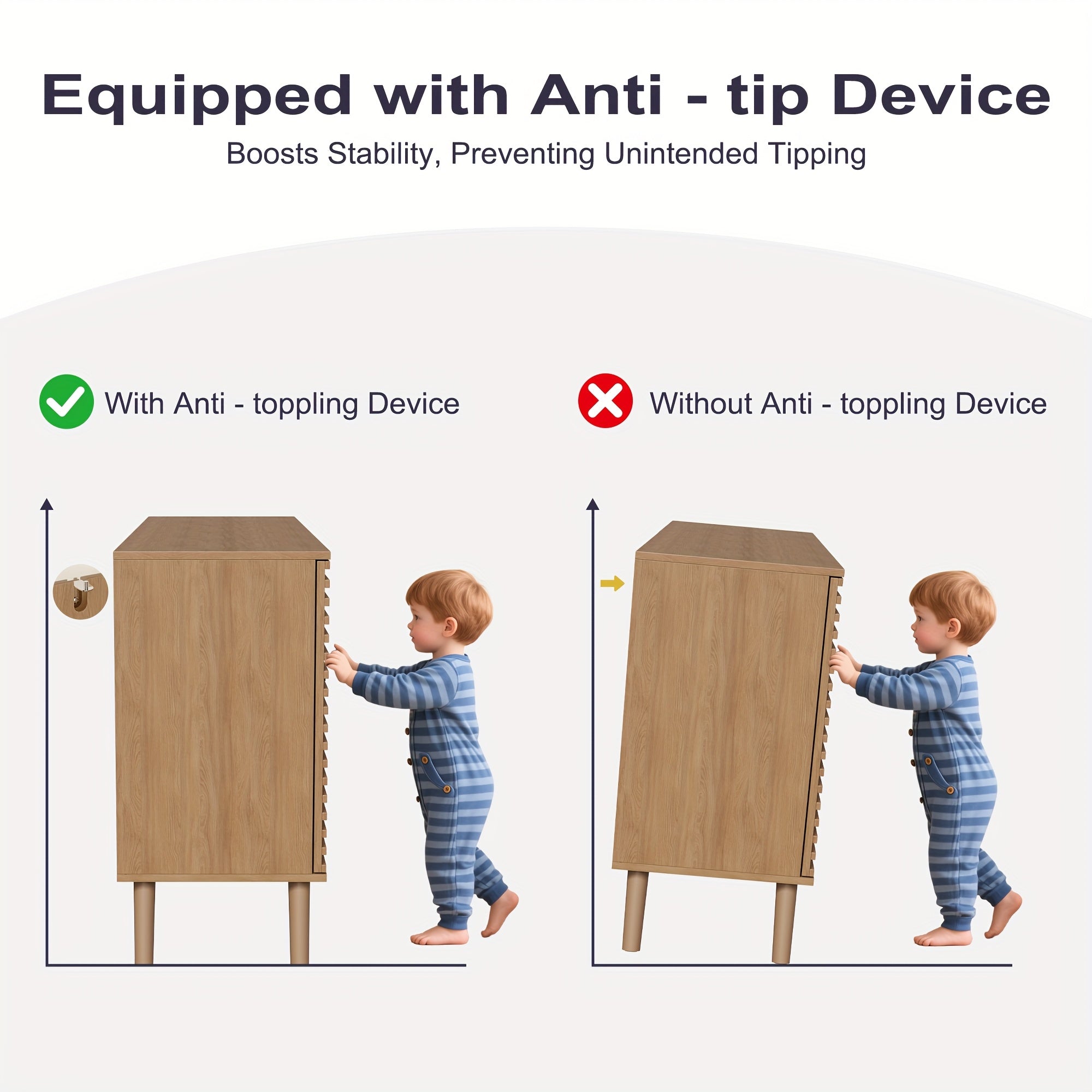 A Sideboard Buffet Featuring Slatted Doors, Measuring 47 Inches Wide, Designed in a Modern Mid-Century Style, Perfect for Storage in The Living Room, Entryway, Or Kitchen, Available in Oak And Walnut Finishes